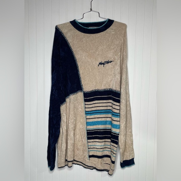 Vintage Johnny Blaze Y2K Surfer Skater Cross Pattern Sweater - Picture 2 of 12